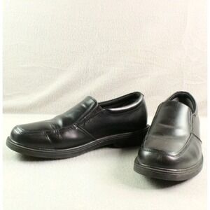 Nunn‎ Bush 9.5M Black Slip Resistant Leather Loafers Work Dress Shoes Comfort